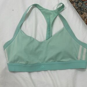 Adidas sports bra in color teal size large